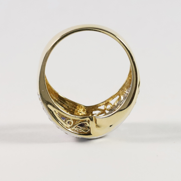 Inel cu Tanzanit & Diamante din Aur Galben 14k.