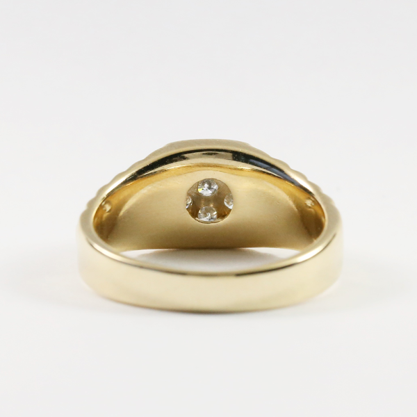 Inel cu Diamante din Aur Galben 14k