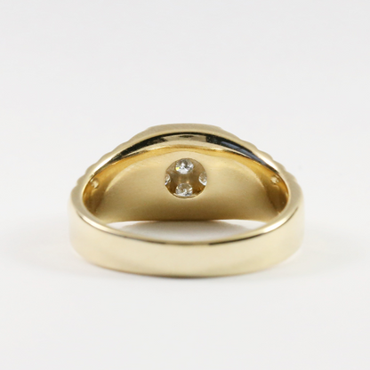 Inel cu Diamante din Aur Galben 14k