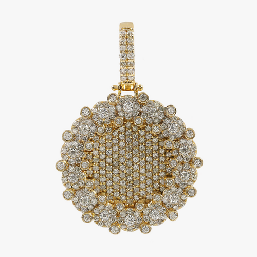 Pandantiv cu Diamante din Aur Galben 14k
