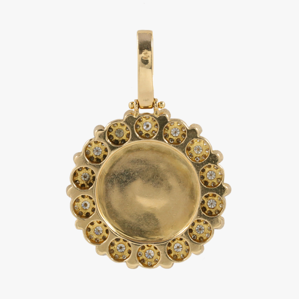 Pandantiv cu Diamante din Aur Galben 14k