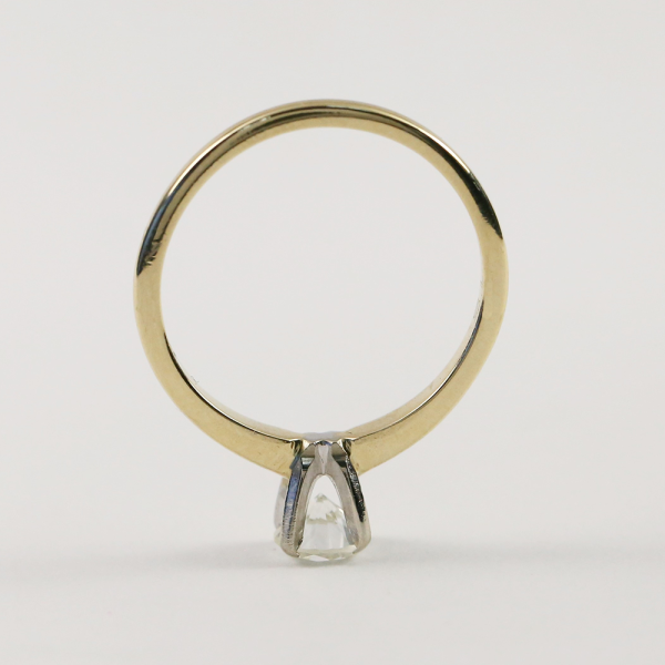 Inel Logodnă Cu Diamant Solitar din Aur Galben 14k