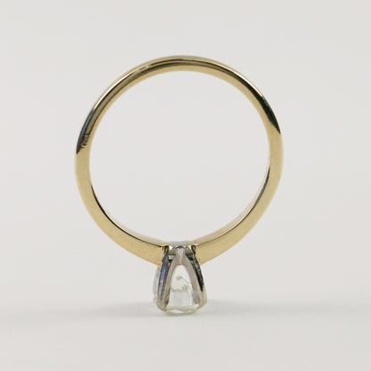 Inel Logodnă Cu Diamant Solitar din Aur Galben 14k