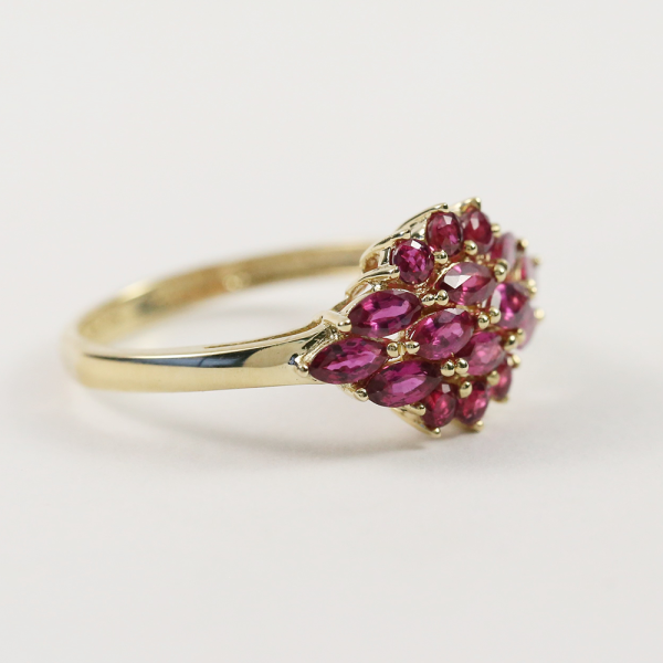 Inel cu Rubin din Aur Galben 14k