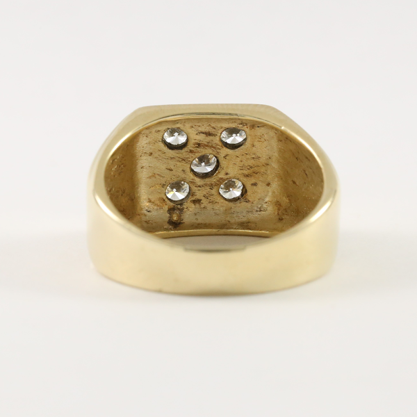 Inel cu Diamante din Aur Galben 14k