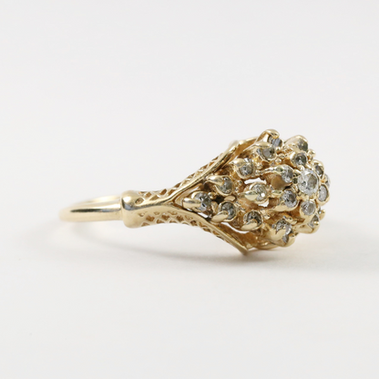 Inel cu Diamante din Aur Galben 14k