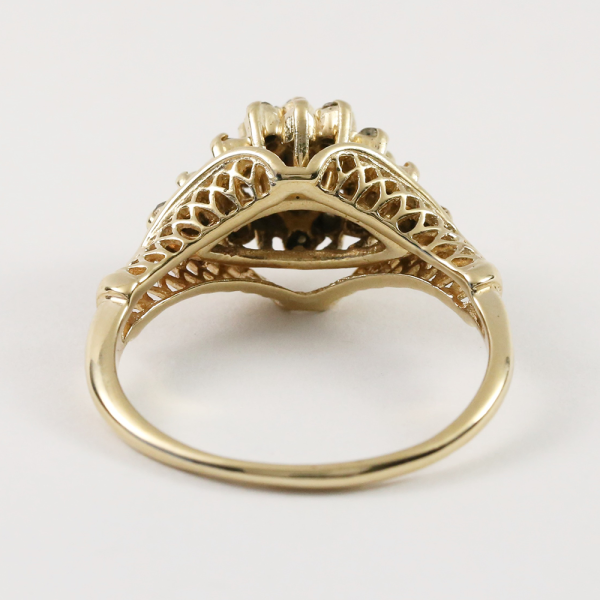 Inel cu Diamante din Aur Galben 14k