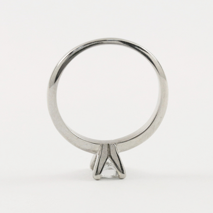 Inel Logodnă cu Diamant din Aur Alb 14k