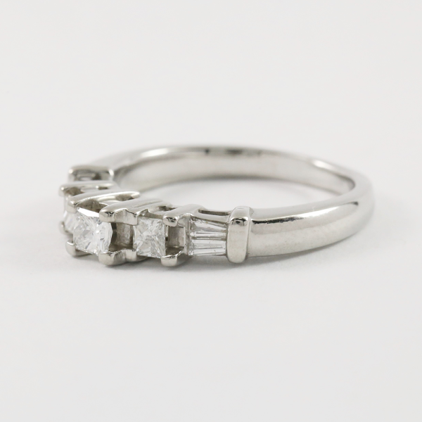 Inel de Logodnă cu Diamante din Aur Alb 14k