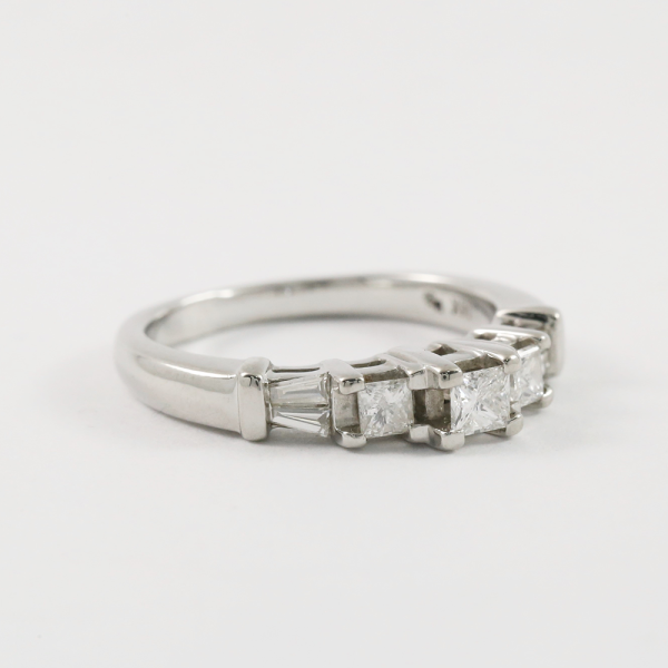 Inel de Logodnă cu Diamante din Aur Alb 14k