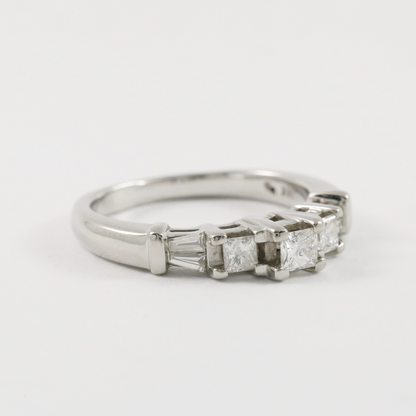 Inel de Logodnă cu Diamante din Aur Alb 14k