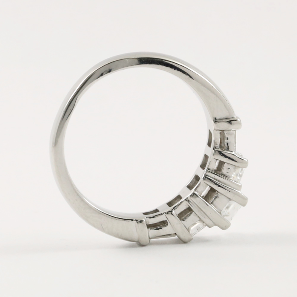 Inel de Logodnă cu Diamante din Aur Alb 14k