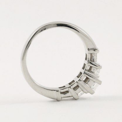 Inel de Logodnă cu Diamante din Aur Alb 14k