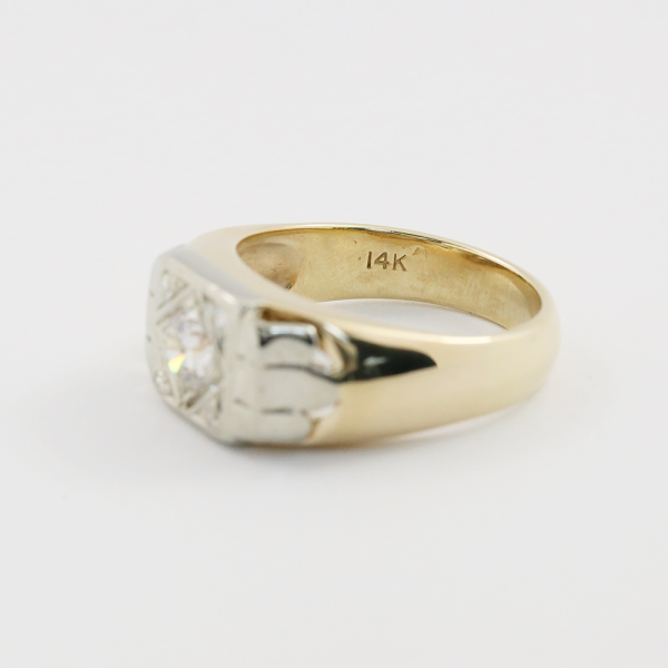 Inel cu Diamante din Aur Galben 14k