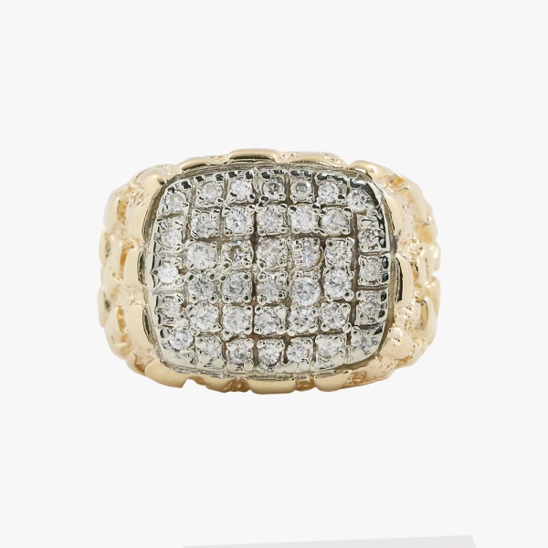 Inel cu Diamante din Aur Galben 14k