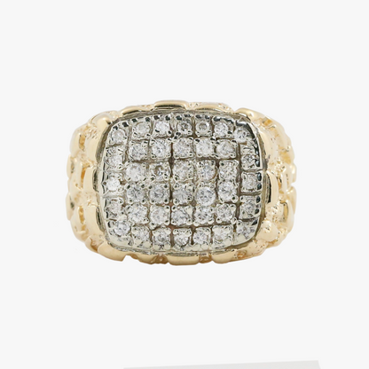 Inel cu Diamante din Aur Galben 14k