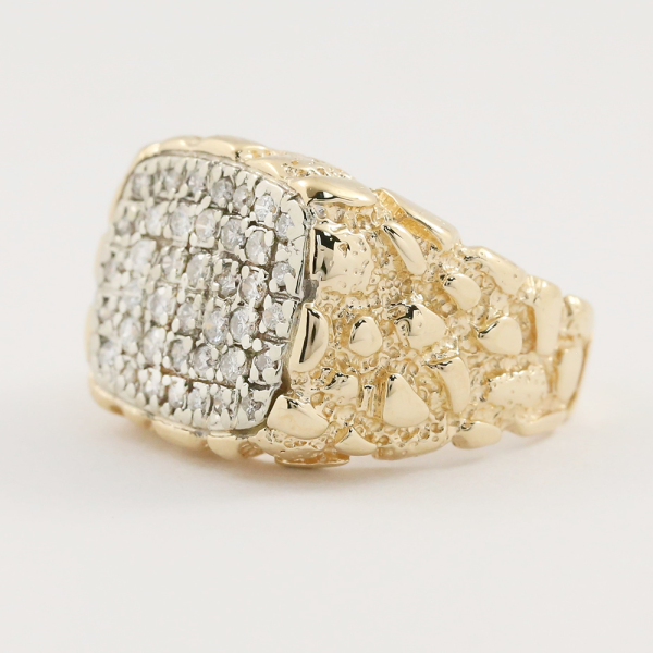 Inel cu Diamante din Aur Galben 14k