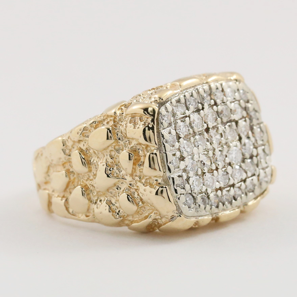 Inel cu Diamante din Aur Galben 14k