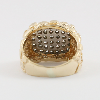 Inel cu Diamante din Aur Galben 14k