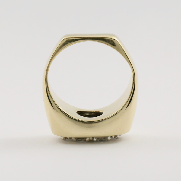 Inel cu Diamante din Aur Galben 14k