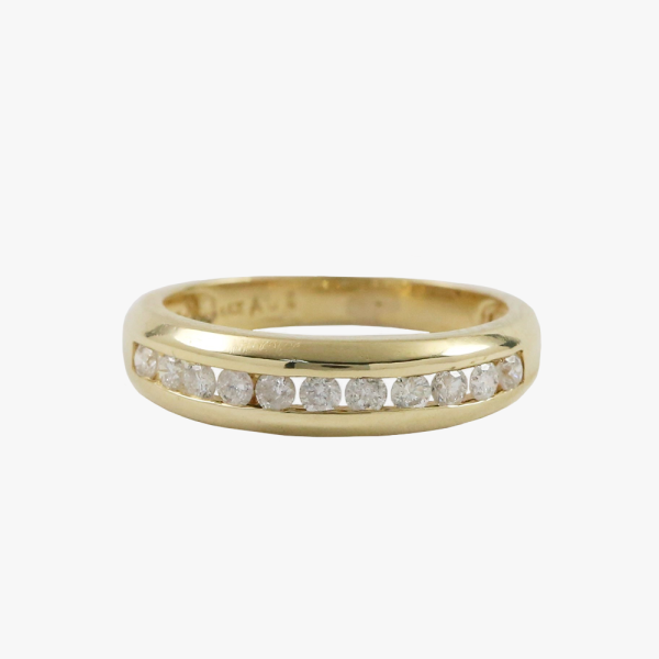 Inel cu Diamante din Aur Alb 14k