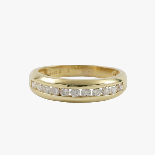 Inel cu Diamante din Aur Alb 14k