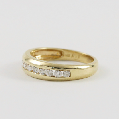 Inel cu Diamante din Aur Alb 14k