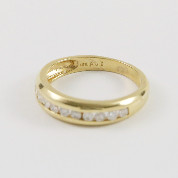 Inel cu Diamante din Aur Alb 14k