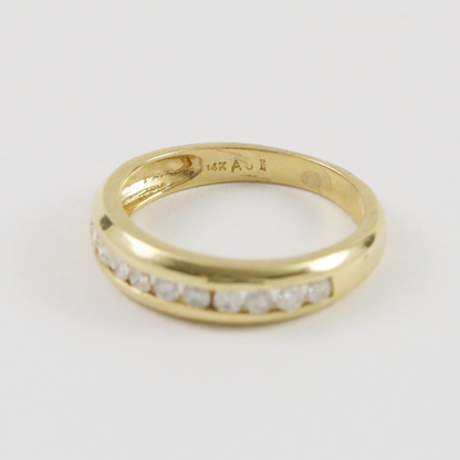 Inel cu Diamante din Aur Alb 14k