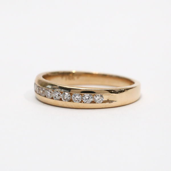 Inel Cu Diamante din Aur Galben 14k