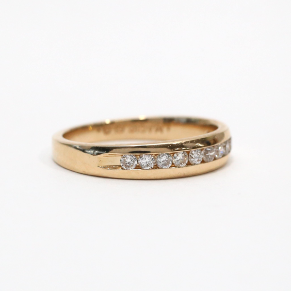 Inel Cu Diamante din Aur Galben 14k