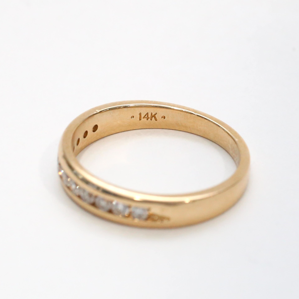 Inel Cu Diamante din Aur Galben 14k