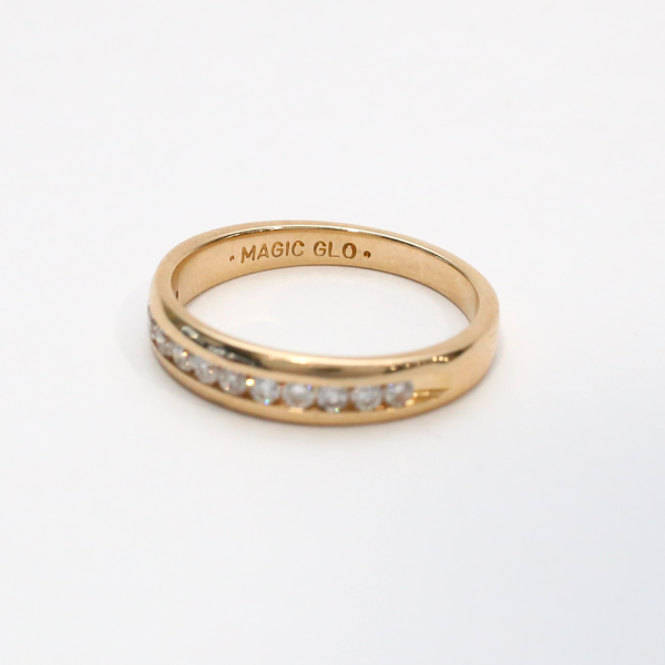 Inel Cu Diamante din Aur Galben 14k