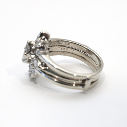Set cu Diamante din Aur Alb 14k