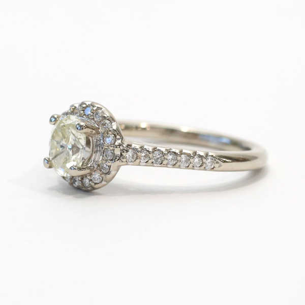 Set cu Diamante din Aur Alb 14k