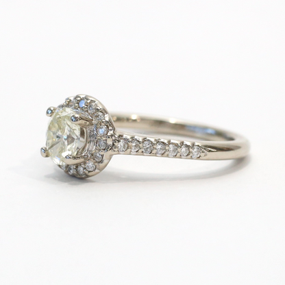Set cu Diamante din Aur Alb 14k
