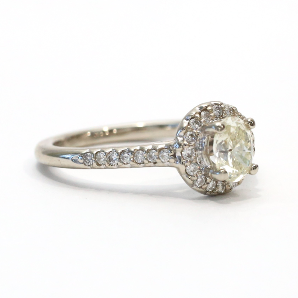 Set cu Diamante din Aur Alb 14k