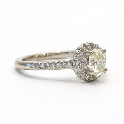 Set cu Diamante din Aur Alb 14k