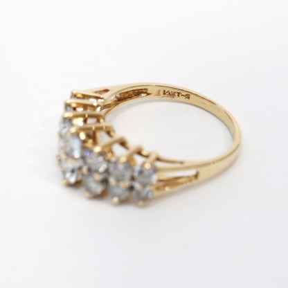 Inel cu Diamante din Aur Galben 14k