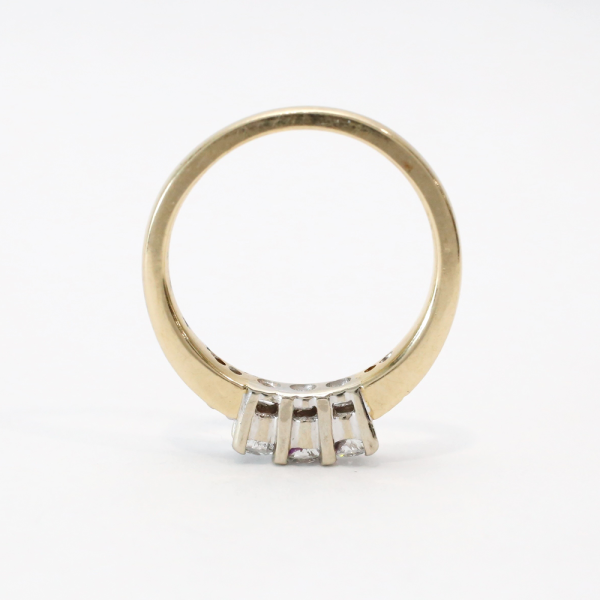 Inel cu Diamante din Aur Galben 14k