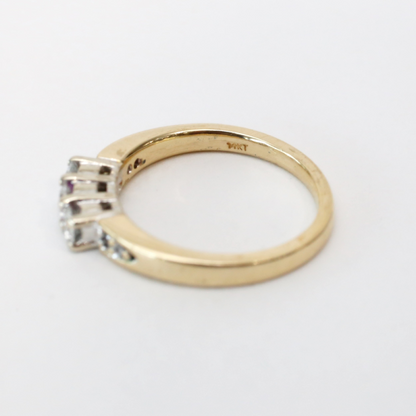 Inel cu Diamante din Aur Galben 14k