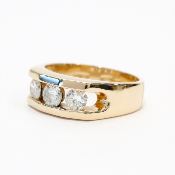 Inel cu Diamante din Aur Galben 14k