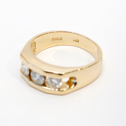 Inel cu Diamante din Aur Galben 14k