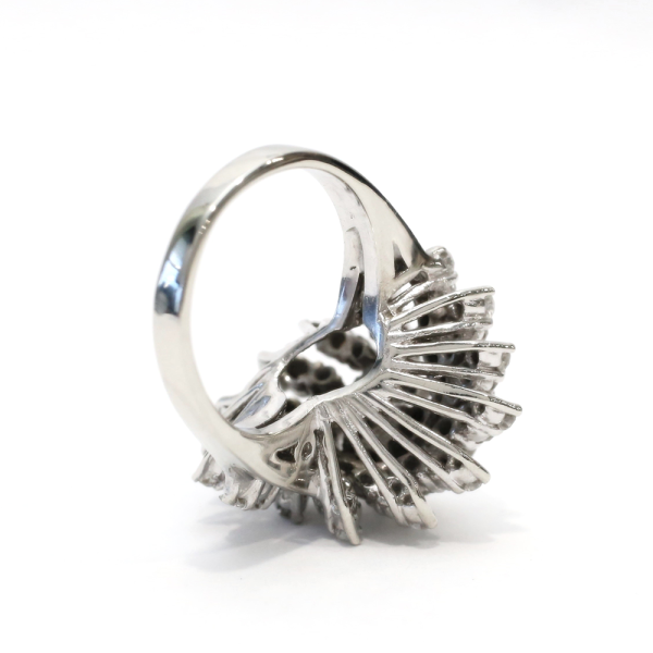 Inel cu Diamante din Aur Alb 14k