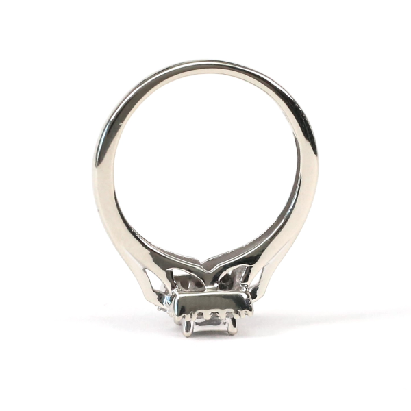 Inel cu Diamante din Aur Alb 14k