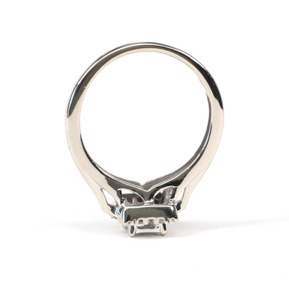 Inel cu Diamante din Aur Alb 14k