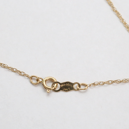 Colier Cu Pandantiv Cu Diamante din Aur Galben 14k