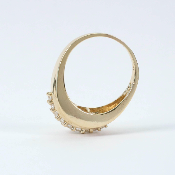 Inel cu Diamante din Aur Galben 14k