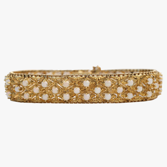 Brăţară cu Opal din Aur Galben 18k