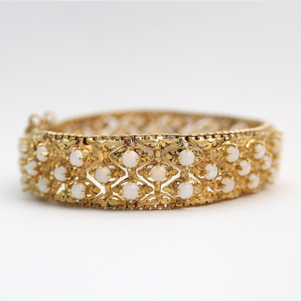 Brăţară cu Opal din Aur Galben 18k